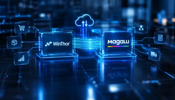 Integração WinThor Magalu conectando o ERP ao marketplace por meio de dados