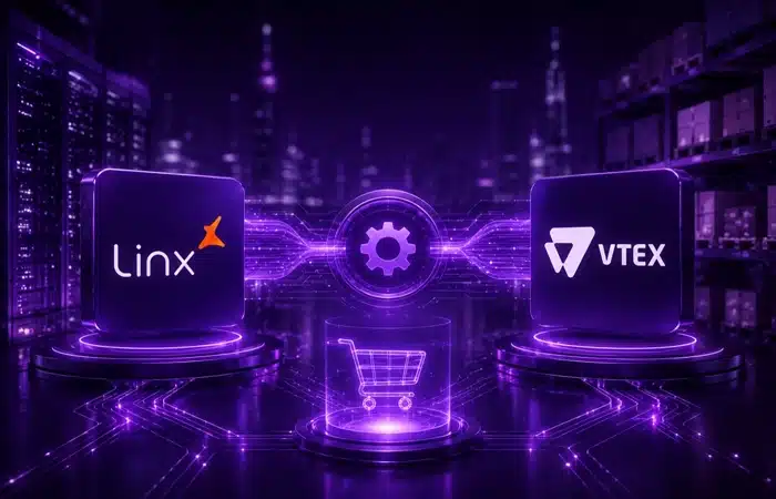 Integração Linx e-Millennium VTEX representando a conexão entre o ERP e a plataforma VTEX.