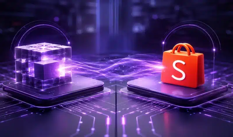 Integração Protheus Shopee demonstrando a comunicação automática entre o ERP e o marketplace.