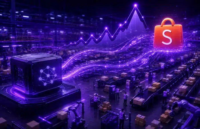 Integração Protheus Shopee representando a sincronização entre o ERP e o marketplace durante o aumento das vendas.