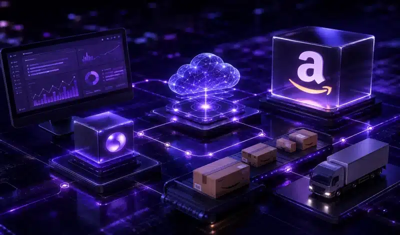 integração Protheus com Amazon com painel de gestão, nuvem, pedidos, transportadora e fluxo logístico