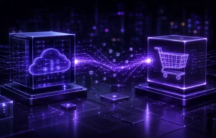 Integração SAP S/4HANA VTEX com servidores em nuvem conectados a carrinho de compras digital
