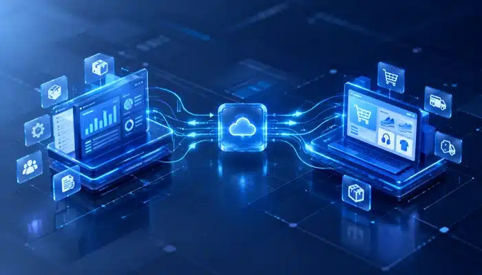 Integração SAP S/4HANA Shopify com processos digitais conectados por uma estrutura tecnológica central